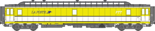 REE Modeles VB-021 - French Post Wagon OCEM 21,6m û PAZ No.  50 87 00 77 212-4 of the SNCF